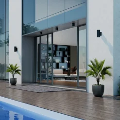 Molto Luce utendørs spot med LED Foris Round SD, antrasitt, aluminium| Taklamper Utendørs