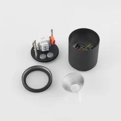 Molto Luce utendørs spot med LED Foris Round SD, antrasitt, aluminium| Taklamper Utendørs