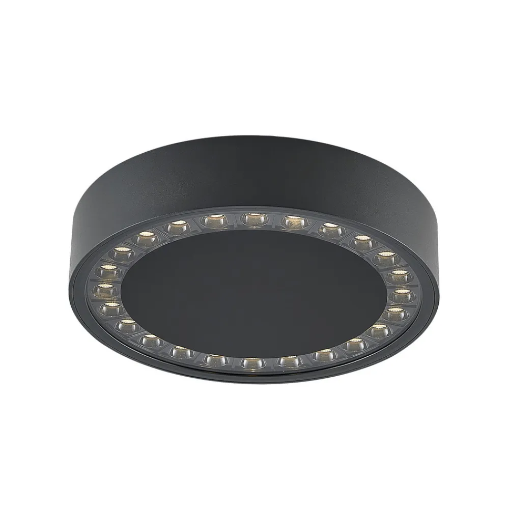 Molto Luce utendørs taklampe Nona, Ø 22,8 cm, antrasitt Online