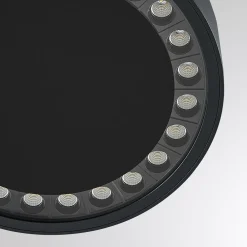 Molto Luce utendørs taklampe Nona, Ø 22,8 cm, antrasitt Online