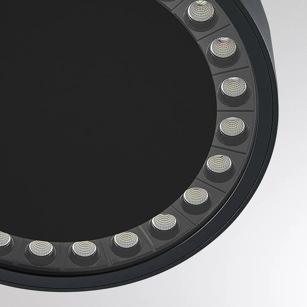 Molto Luce utendørs taklampe Nona, Ø 22,8 cm, antrasitt Online