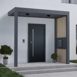 Molto Luce utendørs taklampe Nona, Ø 18,2 cm, antrasitt New