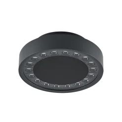 Molto Luce utendørs taklampe Nona, Ø 18,2 cm, antrasitt New