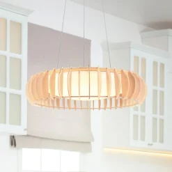 Reality Leuchten Monte hengelampe, Ø 60 cm, lyst tre, tre, CCT| Pendellamper