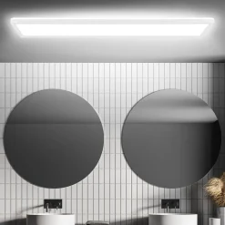 Briloner Move LED-panel, sensor, 98 x 20 cm, IP44, plast, hvit Hot