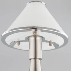 Lindby Nattbordlampe Ellen i glass og metall| Bordlamper