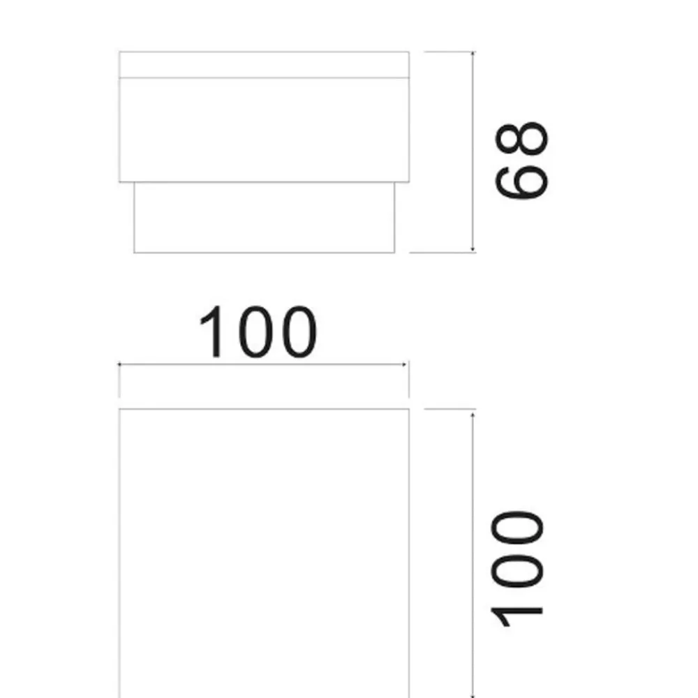 Deko-Light Nedfelt lampe Tabit, 10 x 10 cm, gangbar| Terrassebelysning|Nedfelt Utebelysning