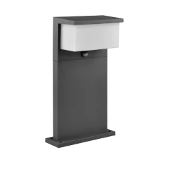 Trio Lighting Nestos LED-sokkelbelysning med bevegelsessensor, IP54| Utebelysning Med Sensor|Utebelysning Med Sensor