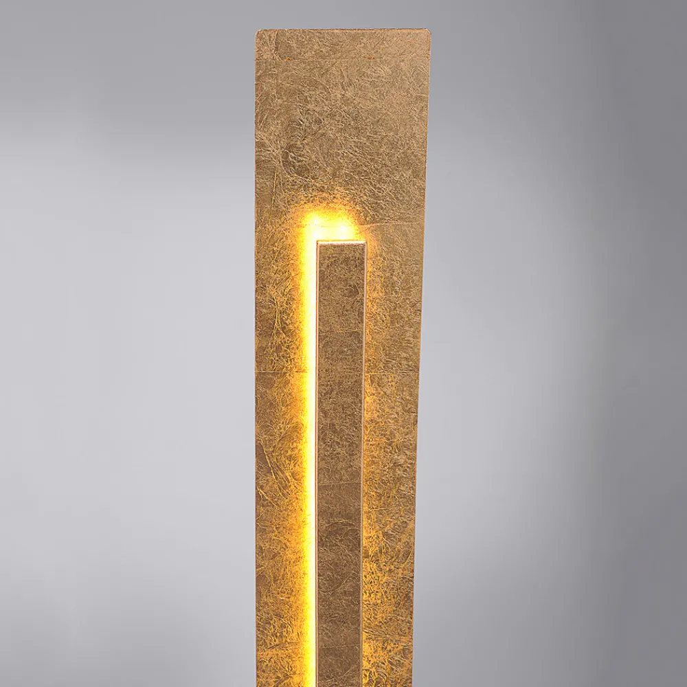 Paul Neuhaus Nevis - moderne LED-stålampe i bladgulloptikk Clearance