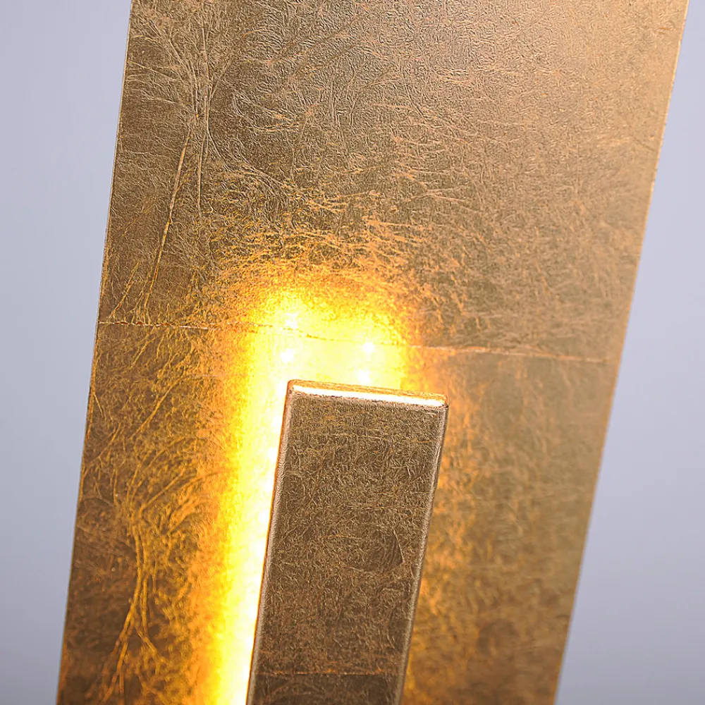 Paul Neuhaus Nevis - moderne LED-stålampe i bladgulloptikk Clearance