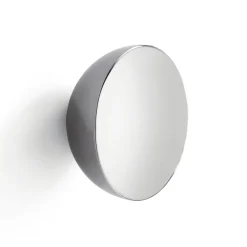 New Works Vegg speil Aura Small, Ø 10 cm, stål| Møbel Og Interiør