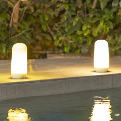 Newgarden Candy LED-bordlampe med flammeeffekt| Dekorasjonsbelysning|Terrassebelysning