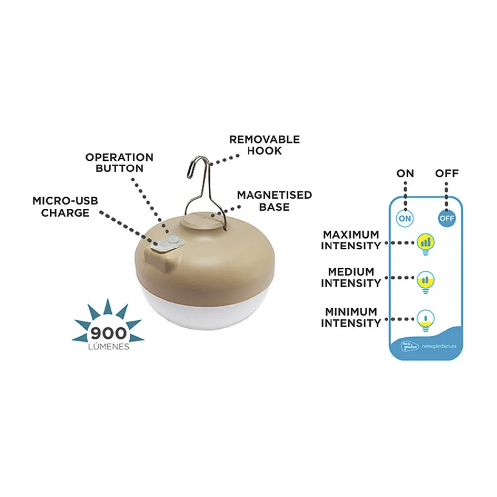 Newgarden Cherry LED-dekorasjonslampe beige/hvit Outlet