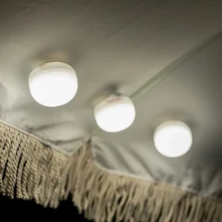 Newgarden Cherry Mini LED oppladbar lampe sett med 3 hvite| Dekorasjonsbelysning