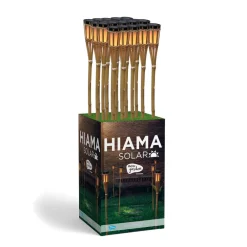 Newgarden Hiama LED solcelledrevet hagelampe laget av bambus| Dekorasjonsbelysning|Solcellelamper