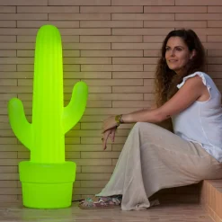 Newgarden kaktus gulvlampe, limegrønn| Julebelysning|Dekorasjonsbelysning
