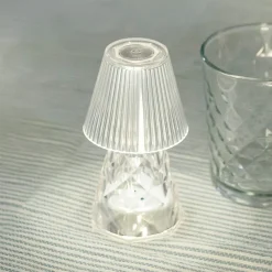 Newgarden LED-bordlampe Lola 12 lux, batteri, gjennomsiktig Best