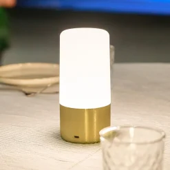 Newgarden LED-bordlampe Maia messingfarget IP54 RGBW Outlet