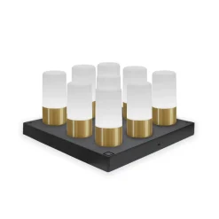 Newgarden LED-bordlampe Maia messingfarget IP54 RGBW Outlet