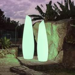 Newgarden LED-gulvlampe Fredo, hvit, plast, 140 cm