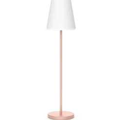 Newgarden Lola Slim 180 gulvlampe med solceller i rosa gull New
