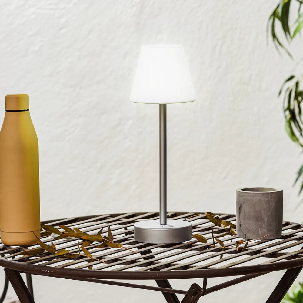 Newgarden Lola Slim LED-bordlampe batteri, grå Outlet