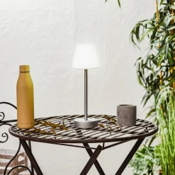 Newgarden Lola Slim LED-bordlampe batteri, grå Outlet