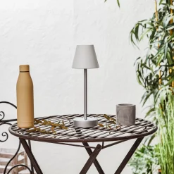 Newgarden Lola Slim LED-bordlampe batteri, grå Outlet