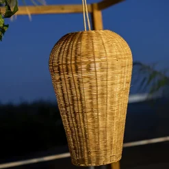 Newgarden Saona utendørs LED-hengelampe av rotting| Pendellamper Utendørs