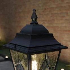 Elstead Norfolk sokkellampe, blyholdig glass| Sokkellamper