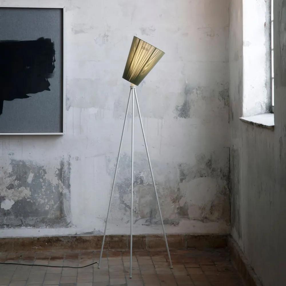 Northern Oslo Wood gulvlampe lysegrå/olivengrønn| Gulvlamper