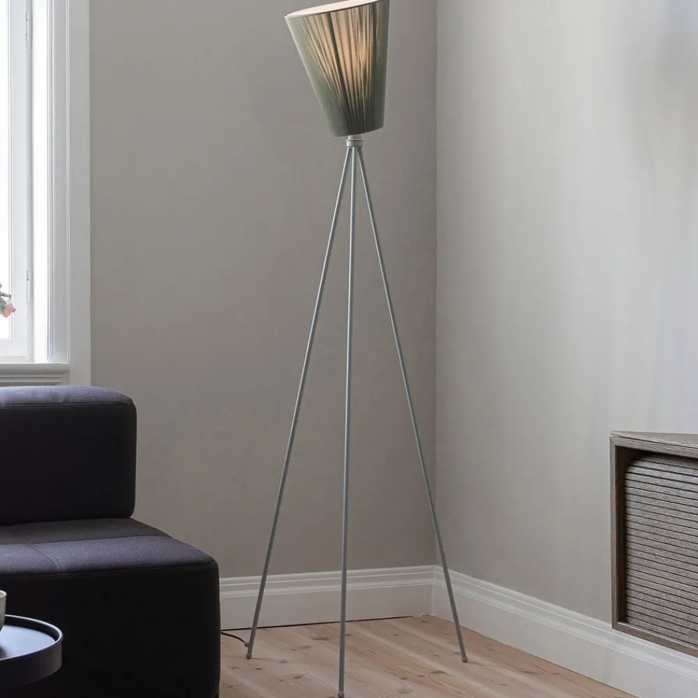 Northern Oslo Wood gulvlampe lysegrå/olivengrønn| Gulvlamper
