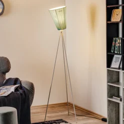 Northern Oslo Wood gulvlampe, hvit/lyseblå Best