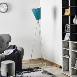 Northern Oslo Wood gulvlampe, hvit/lyseblå Best