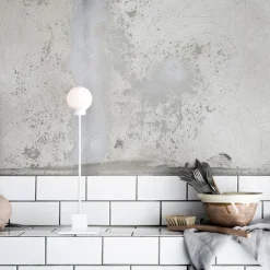 Northern Snowball bordlampe, hvit