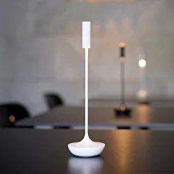 Sigor Nucandle LED oppladbar bordlampe, hvit, IP54, dimbar Clearance