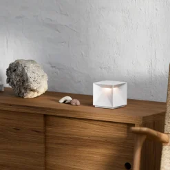 Sigor Nutalis LED-bordlampe, snøhvit, IP54, dimbar