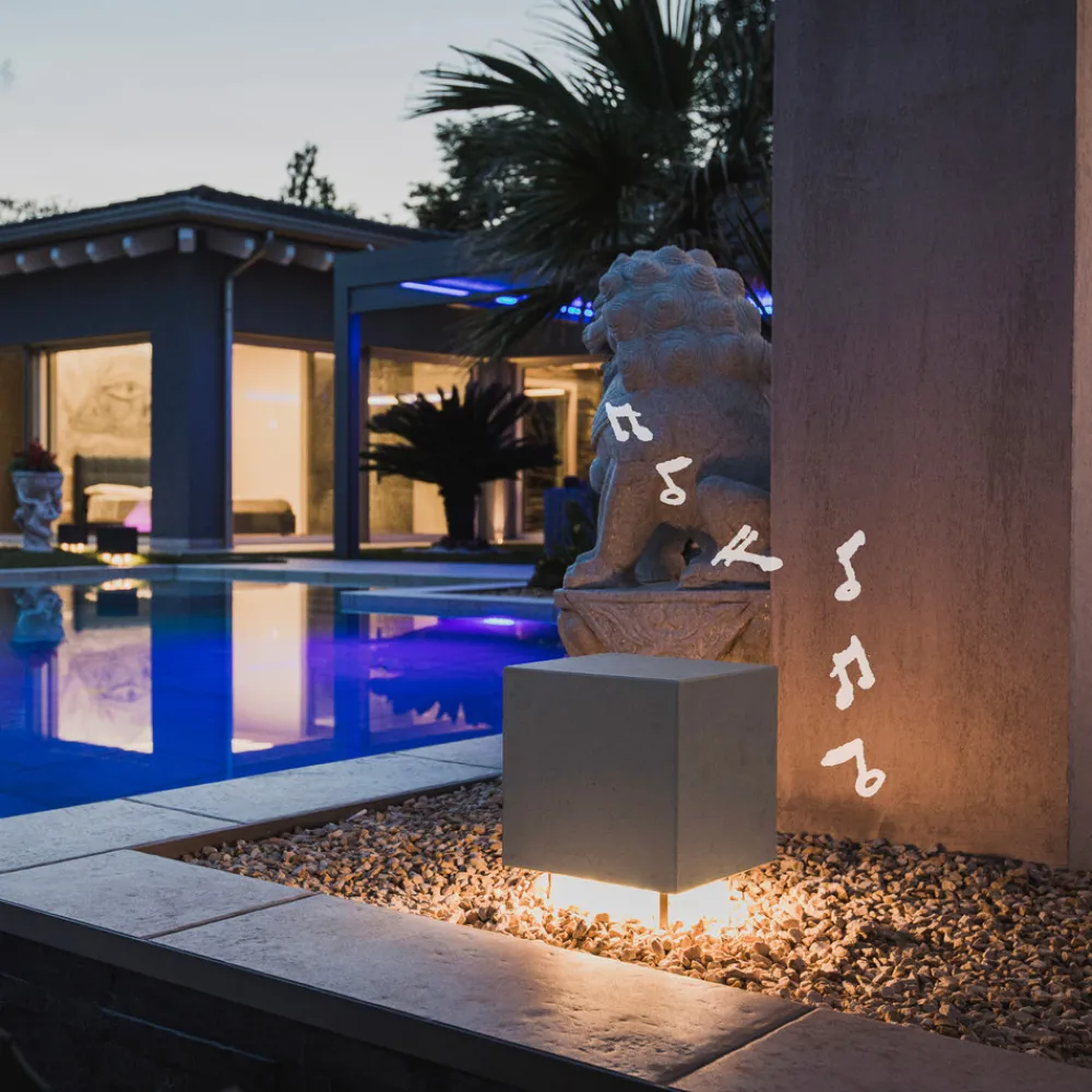 OLEV Cemento LED-sokkellampe med høyttaler Sale