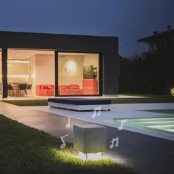 OLEV Cemento LED-sokkellampe med høyttaler Sale