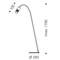 Oligo A little bit colour gulvlampe svart/svart| Gulvlamper