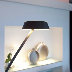 Oligo Glance LED-gulvlampe bøyd, svart matt| Gulvlamper