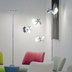 Oligo Trinity LED-gulvlampe, 3 bevegelige segment| Gulvlamper