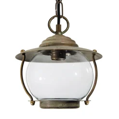 Moretti Luce Olivia utendørs pendellampe, saltvannsresistent, IP44, messing| Pendellamper Utendørs