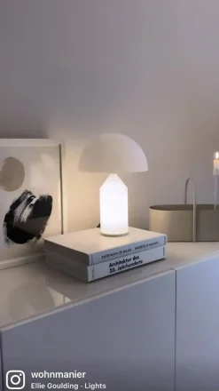 Oluce Atollo - bordlampe i Murano-glass, 35 cm| Bordlamper