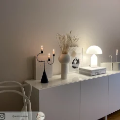 Oluce Atollo - bordlampe i Murano-glass, 35 cm| Bordlamper