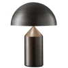 Oluce Atollo bordlampe, dimbar, Ø38cm, bronse| Design- Og Hotellbelysning|Bordlamper