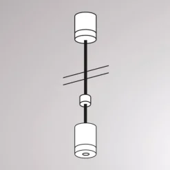 Molto Luce Opphengssystem for Volare-skinne, 100 cm, hvit| Skinnesystem