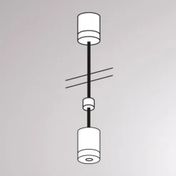 Molto Luce Opphengssystem for Volare-skinne, 100 cm, svart| Skinnesystem