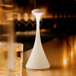 Sigor Oppladbar LED-bordlampe Nudrop mini, snøhvit, IP54, dimbar New