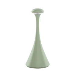 Sigor Oppladbar LED-bordlampe Nudrop mini, salviegrønn, IP54, dimbar Outlet